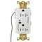 Hubbell Wiring Device-Kellems Straight Blade Receptacle, 5-20R, 20 A, 125V AC, 2 Pole, 3 Wire, Grounded HBL5362LC2W - alternate 3